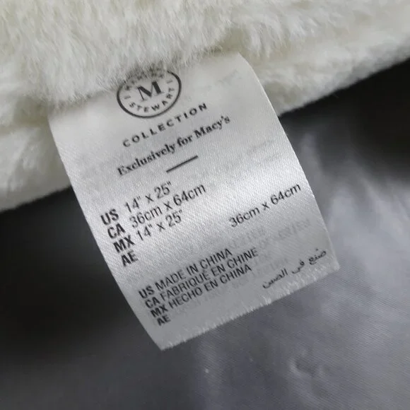 Martha Stewart Collection Plush White Dachshund Dog Pillow Macy's Exclusive 24" - Picture 2 of 4